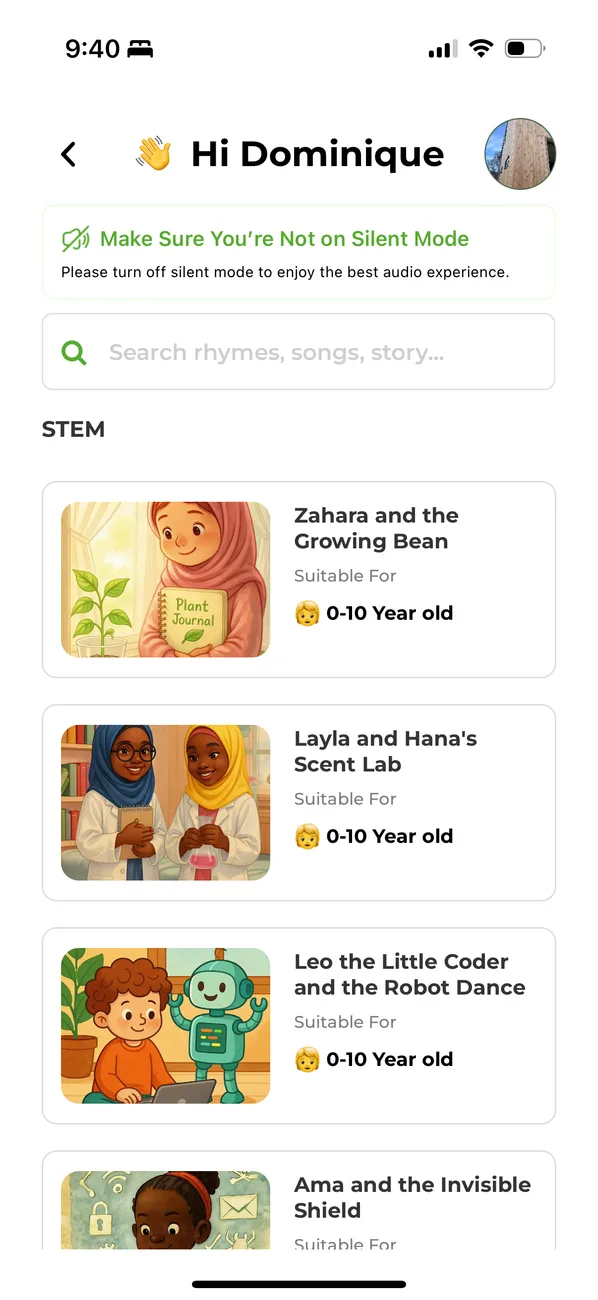Neemo app screen